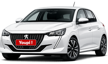 Louer une voiture Peugeot 208 en Cat. B Compacte